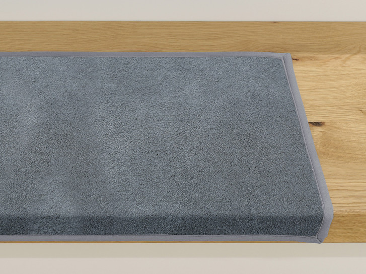 Emily Velours Stufenmatte Rechteckig Wunschmass in Elephant - TS404167