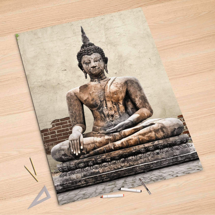 Folienbogen (100x150cm) - Relaxing Buddha - CR106248