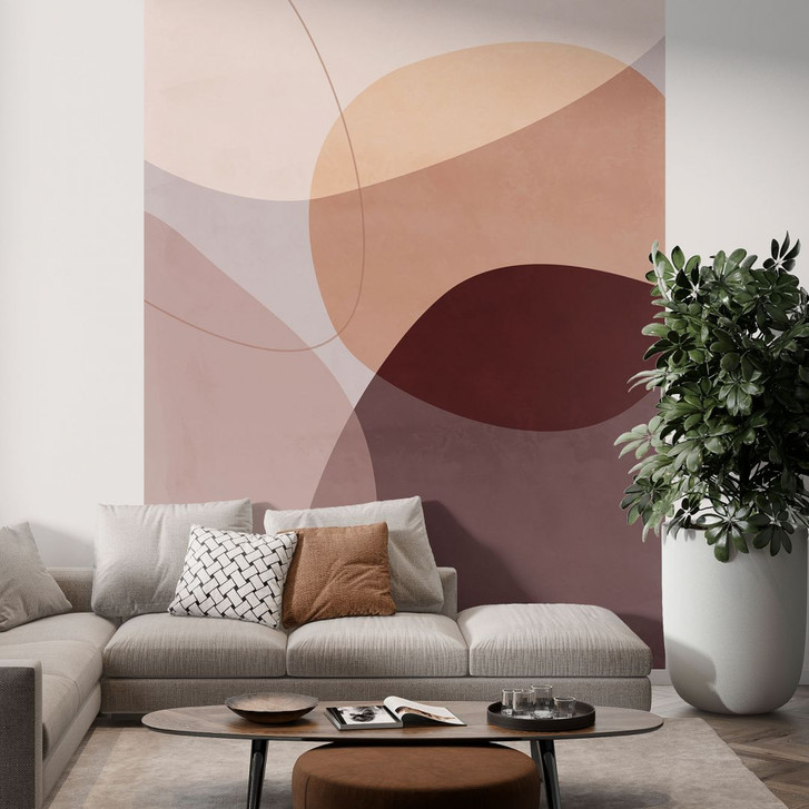 Fototapete Abstrakte Formen in warmen Erdtönen - Böhmer - WA398415