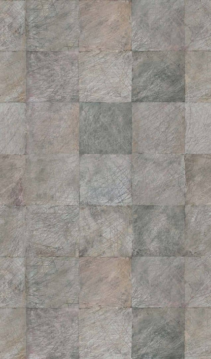 Fototapete Motivtapete Beton Fliesen Patchwork in Grau Beige Modern 2.7 x 1.59 m - WA505163