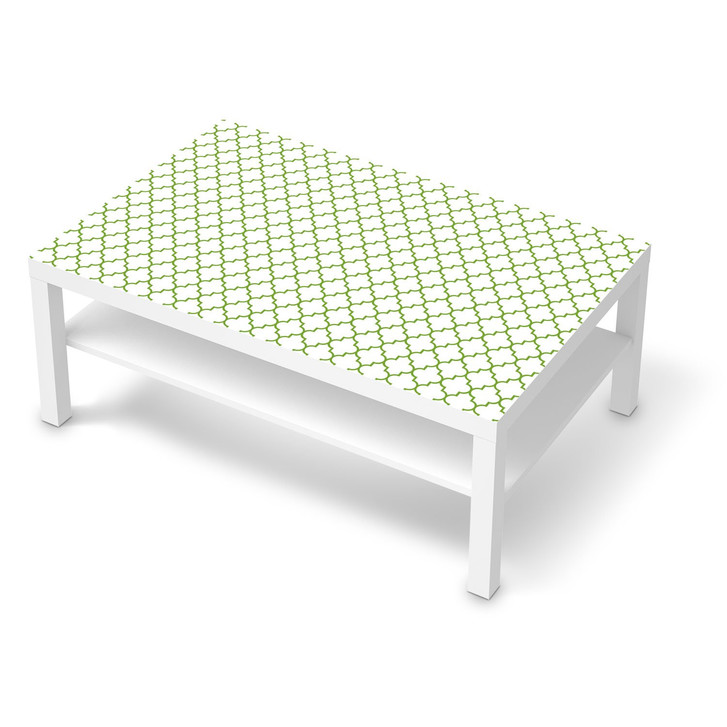 Klebefolie IKEA Lack Tisch 118x78cm - Retro Pattern - Grün - CR111546