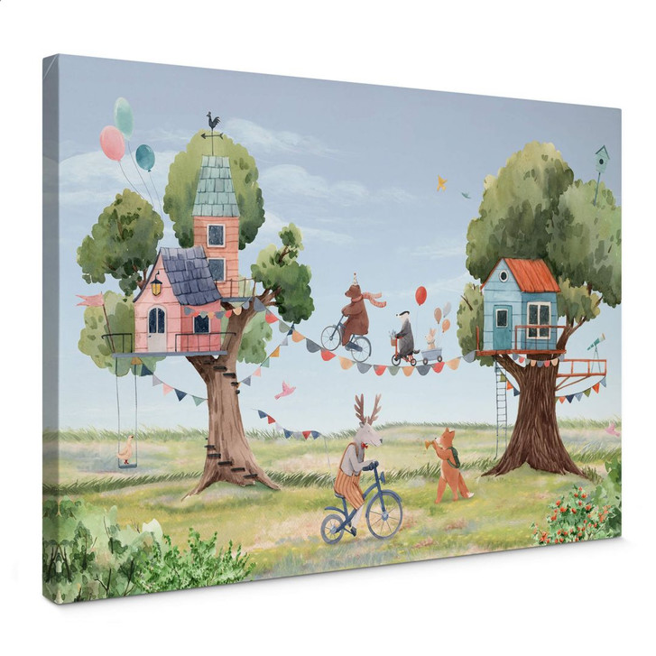 Leinwandbild Oliver Robins - Baumhaus Party - WA372143