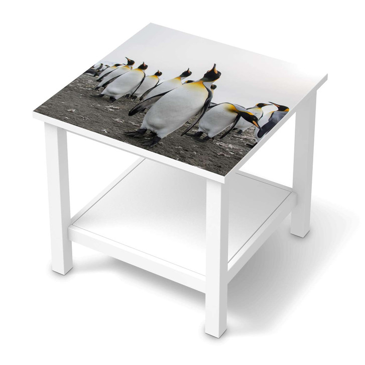 Möbel Klebefolie IKEA Hemnes Tisch 55x55cm - Penguin Family - CR113592