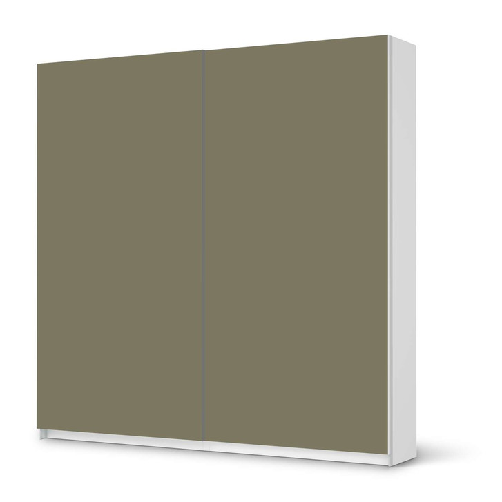 Möbel Klebefolie IKEA Pax Schrank 201cm Höhe - Schiebetür - Braungrau Light - CR113840