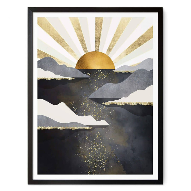 Poster SpaceFrog Designs - Goldene Dämmerung - WA349797