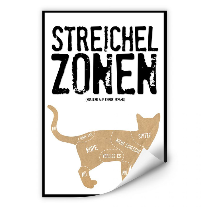 Wallprint Streichelzonen - Katze - WA189515