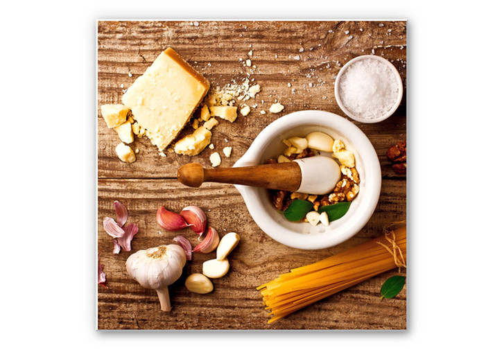 Wandbild Laercio - Pesto Rezept - quadratisch - WA193598