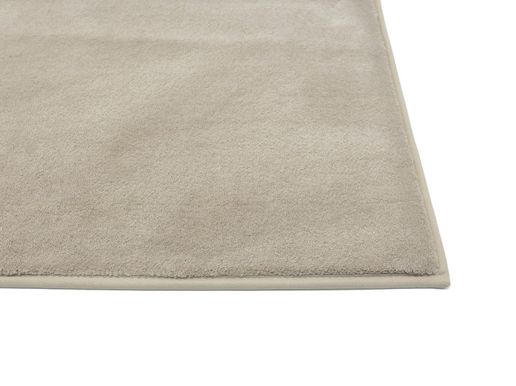Emily Velours Paspelteppich Rechteck Wunschmass in Hermelin - TS480014