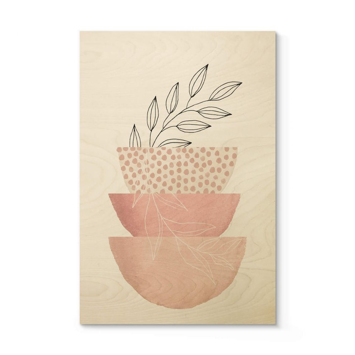 Holzbild Illustration - Zarte Schönheit der Natur - Moss - WA401389