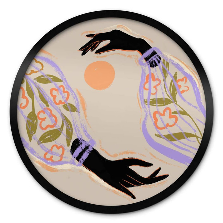 Poster Arty Guava - Umarme die Sonne - Rund - WA406724