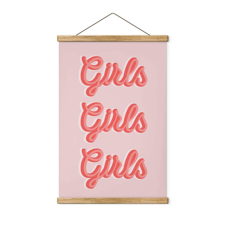 Stoffbild Spruch - Kerr-Dineen - Girls Girls Girls - WA410971