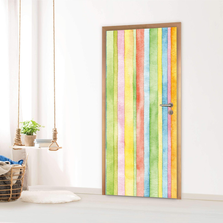Türfolie - Watercolor Stripes - CR120039