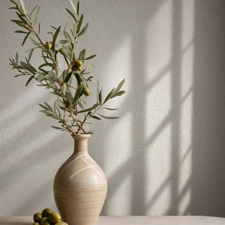 Vliestapete Uni, Textil Uni Klassisch in Beige - WA483113