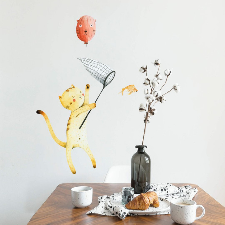 Wandtattoo Loske - Katze mit Ballon - WA214840