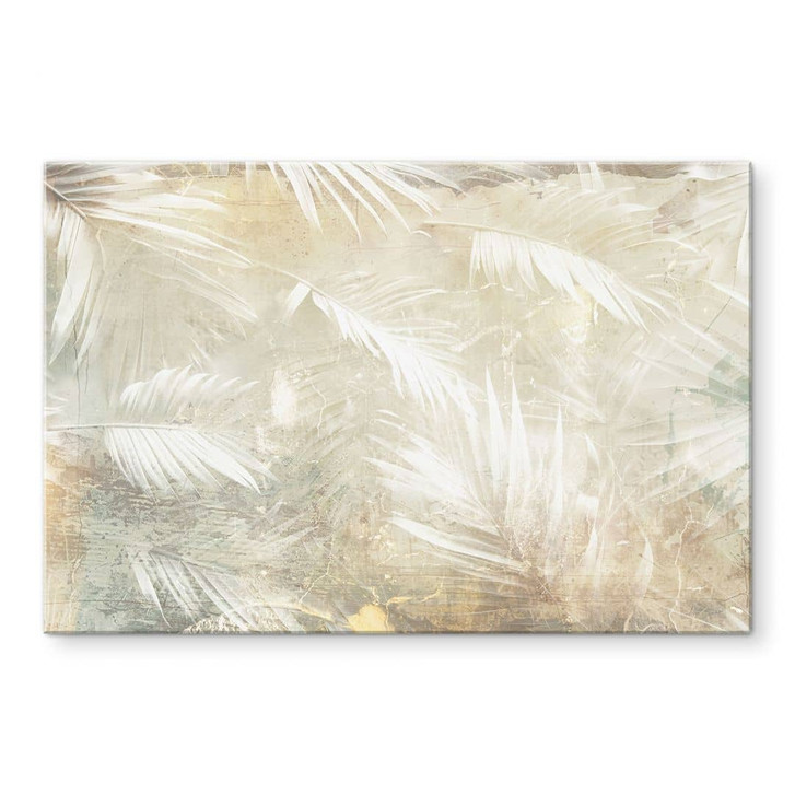 Acrylglasbild Abstrakte weisse Palmenblätter - Kulik - WA479180