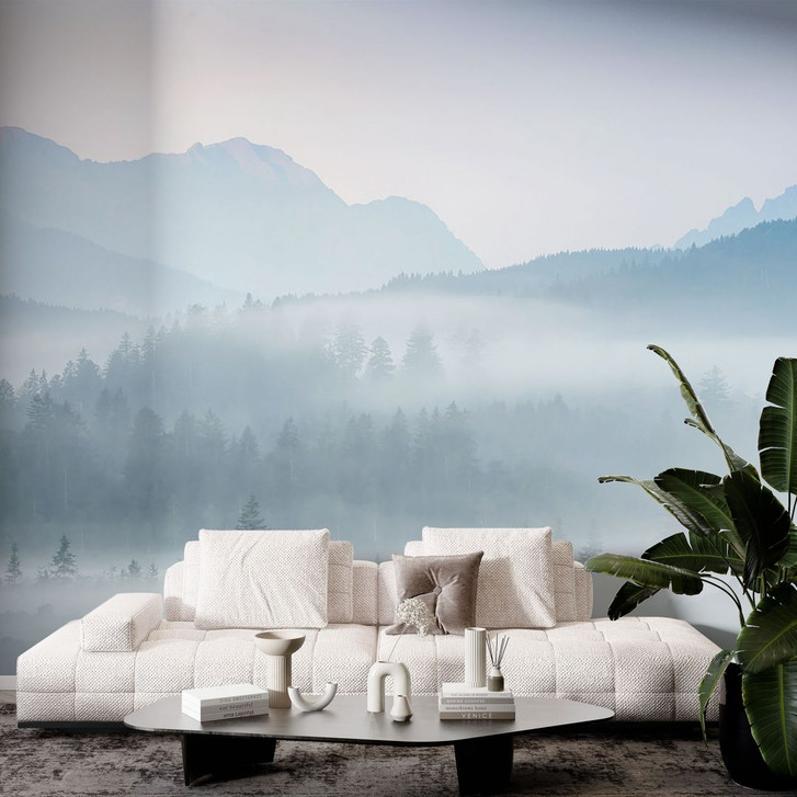 Fototapete Neblige Waldlandschaft im Herbst - Eisenmann - WA443517