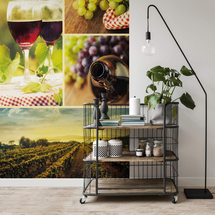 Fototapete Wein Collage - 240x260cm - WA227770