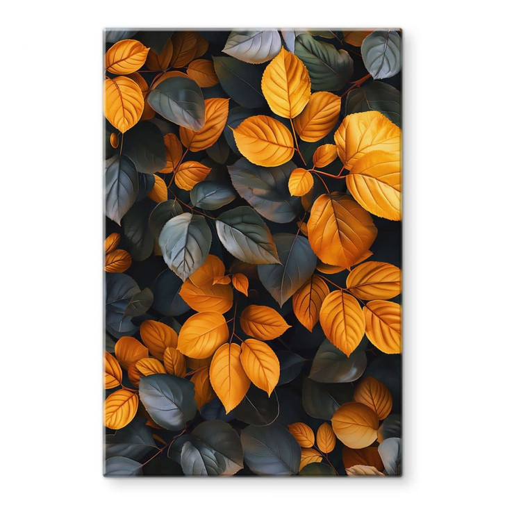 Glasbild Leuchtende Blätterpracht im Herbst - Jaszke - WA456135