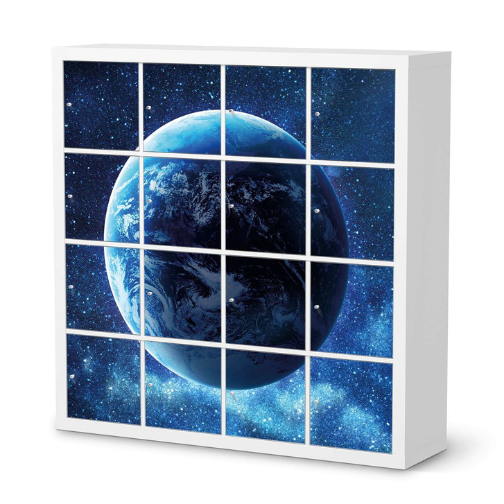 Möbelfolie IKEA Expedit Regal 16 Türen - Planet Blue - CR118115