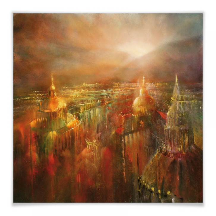 Poster Die Stadt erwacht 50x50cm - RS102542