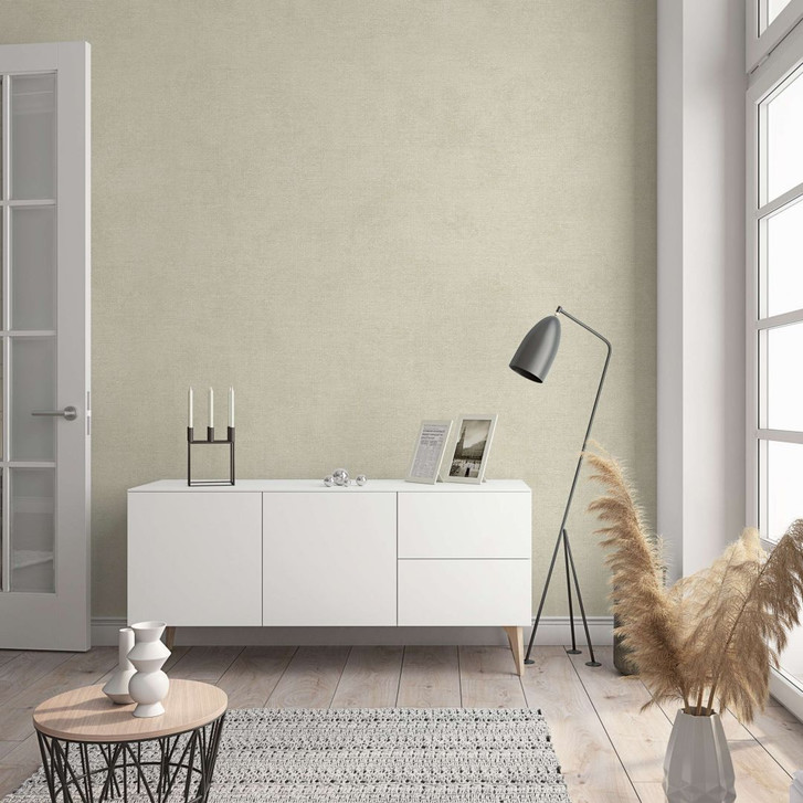 Vliestapete in moderner, feiner Struktur beige Uni - WA444317