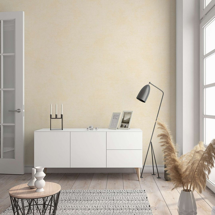 Vliestapete in moderner, feiner Struktur beige Uni - WA444321