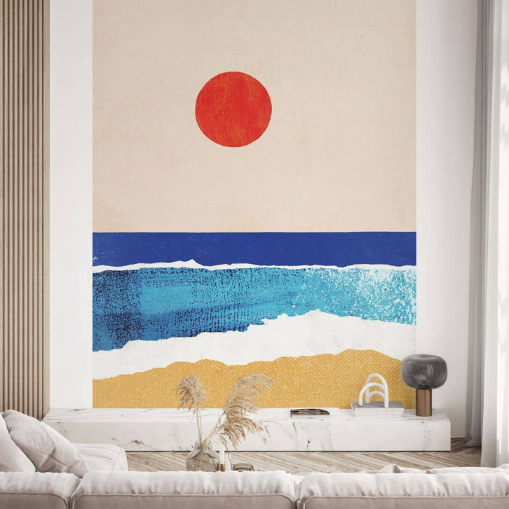 Fototapete Strandtapete Ruhiger Strand bei Sonnenuntergang - Rivers - WA466809