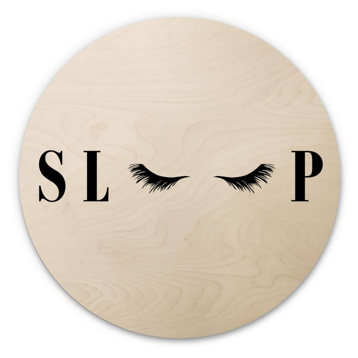 Holzbild Sleep - Rund - WA340910