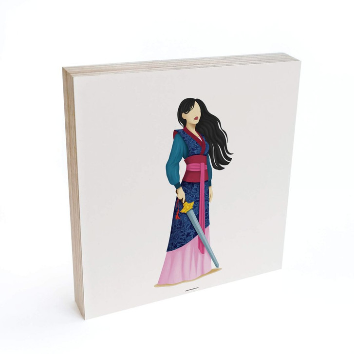 Holzbild zum Hinstellen - Tohmé - Mulan - 15x15cm - WA346494