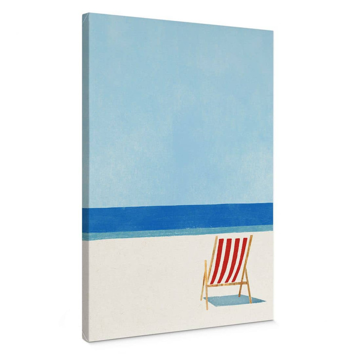 Leinwandbild Liegestuhl mit Blick aufs Meer - Rivers - WA472781