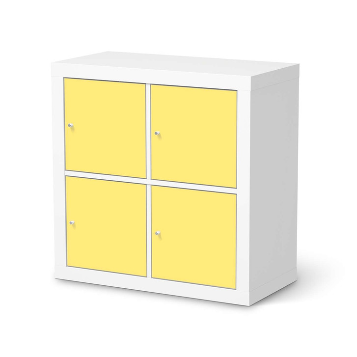 Möbelfolie IKEA Expedit Regal 4 Türen - Gelb Light - CR114527