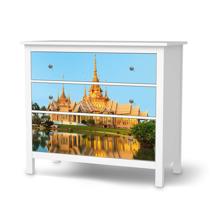 Möbelfolie IKEA Hemnes Kommode 3 Schubladen - Thailand Temple - CR114800