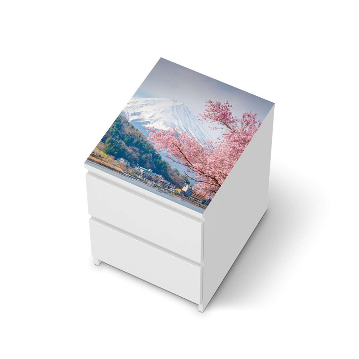Möbelfolie IKEA Malm Kommode 2 Schubladen oben - Mount Fuji - CR116320