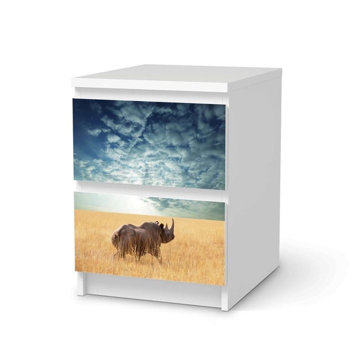 Möbelfolie IKEA Malm Kommode 2 Schubladen - Rhino - CR116217