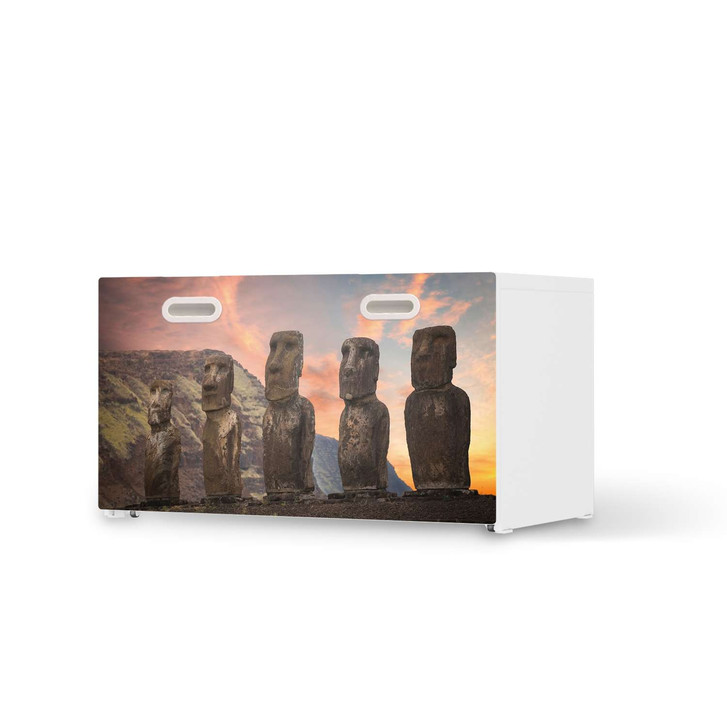 Möbelfolie IKEA Stuva / Fritids Bank mit Kasten - Easter Island - CR117684