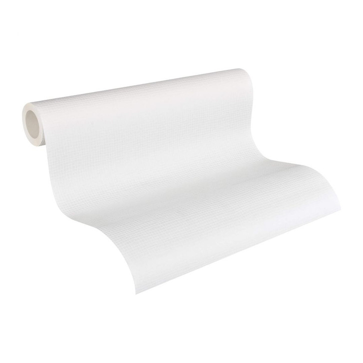 A.S. Création Vliestapete Meistervlies Strukturtapete Uni überstreichbar weiss - WA153024