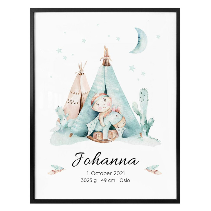 Personalisiertes Poster Kvilis - Indianer - WA336432