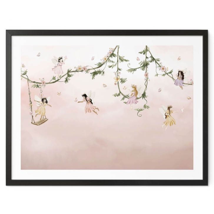 Poster Kleine Feen über rosa Wolken - Oliver Robins - WA409341