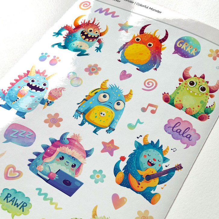 Sticker Bunte Monster - WA499835