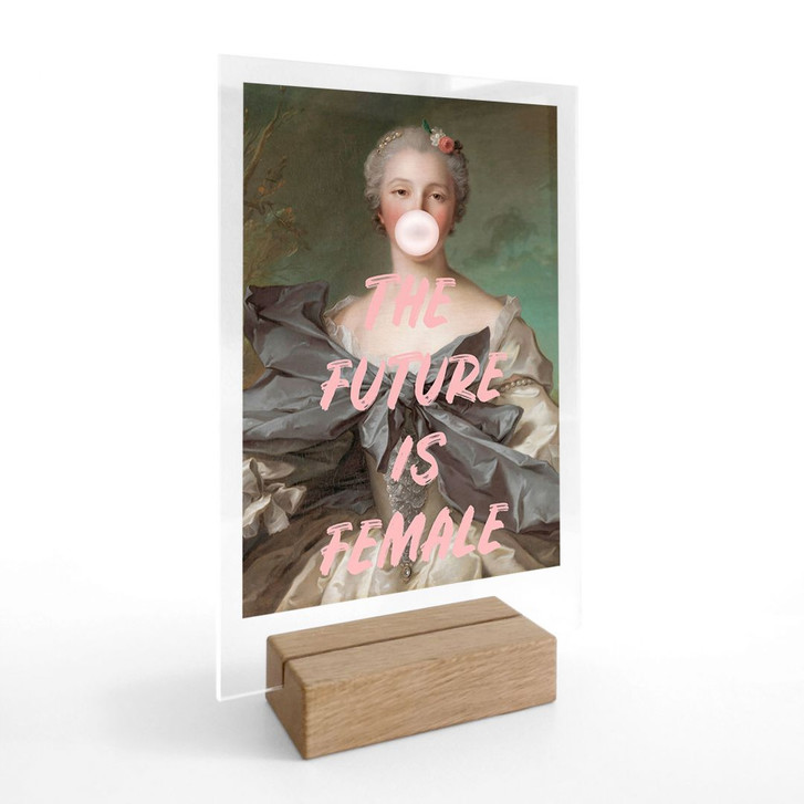 Tischaufsteller Die Zukunft ist weiblich | Feminismus - Grace Digital Art - WA462066