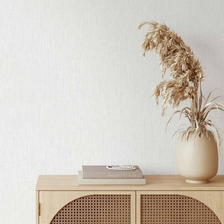 Vliestapete Texturiert, Linien Struktur Modern in Weiss - WA473150