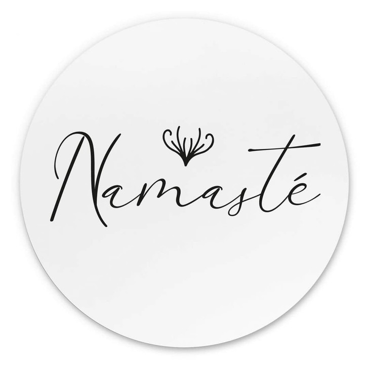 Wandbild Namasté - Alu-Dibond Rund - WA394516