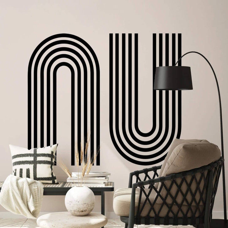 Wandtattoo Boho Bögen Linien (2er Set) - WA391705