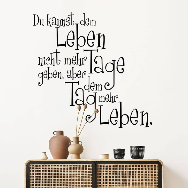 Wandtattoo Du kannst dem Leben... - WA208659