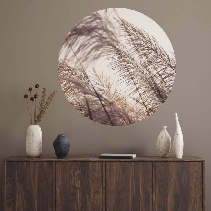 Wandtattoo Gräser in Pastell - Rund - WA383673