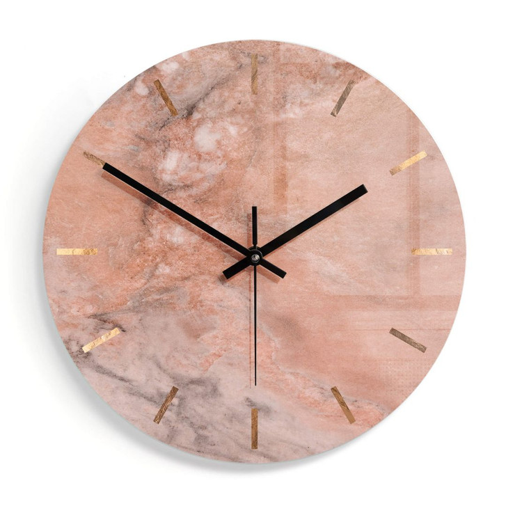 Wanduhr aus Glas - Marmor 06 - Ø30cm - WA298337