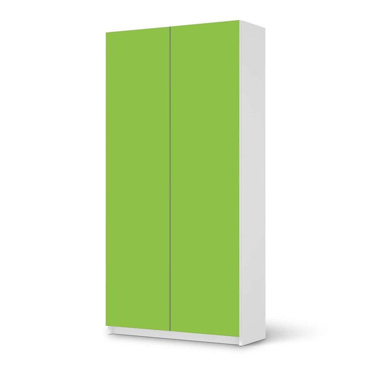 Klebefolie IKEA Pax Schrank 201cm Höhe - 2 Türen - Hellgrün Dark - CR109957