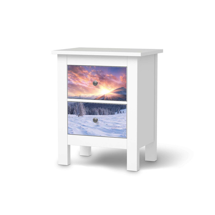 Möbelfolie IKEA Hemnes Kommode 2 Schubladen - Zauberhafte Winterlandschaft - CR118240
