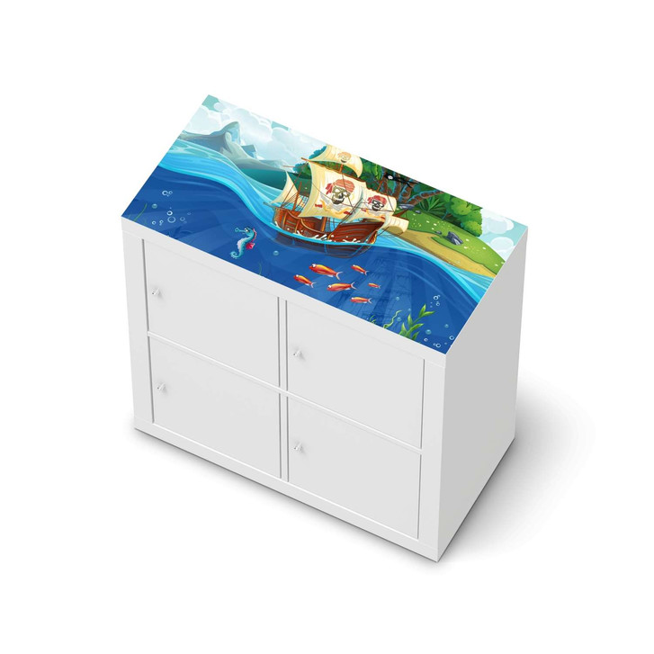 Möbelfolie IKEA Kallax Regal oben - Pirates - CR115593