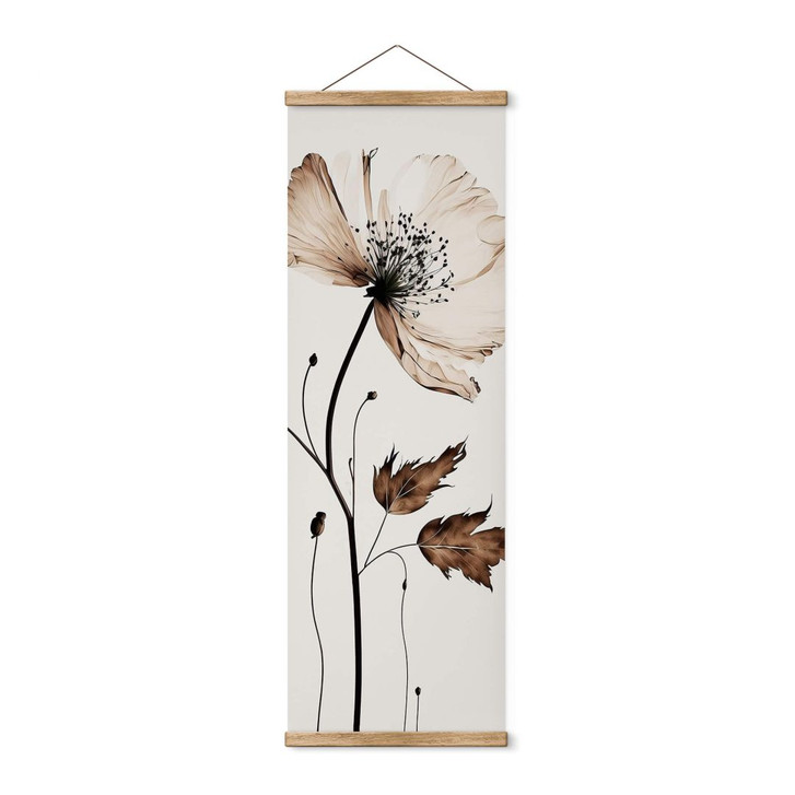 Stoffbild Trockenblüte in Creme - Panorama - Treechild - WA411450